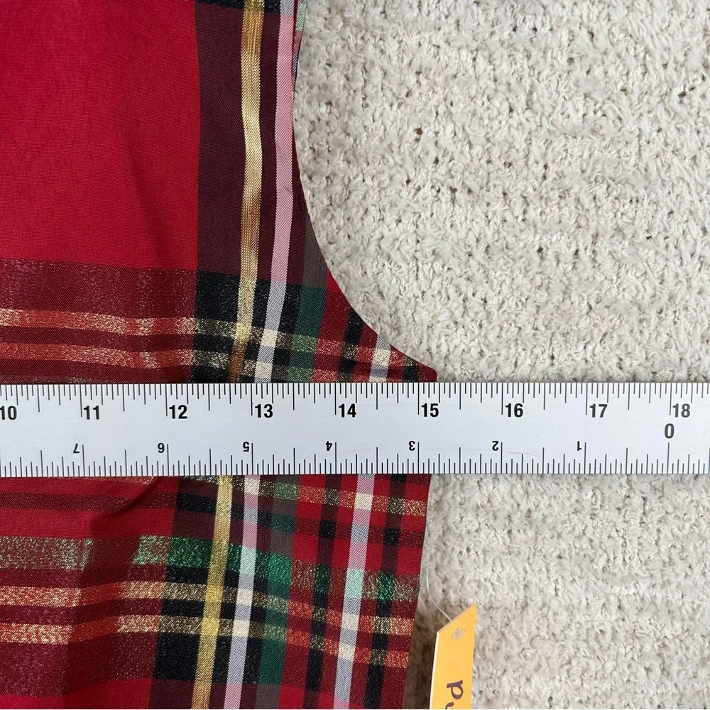 Purple Rose Dress Girls‎ 16 Red Plaid Holiday Fit & Flare Sleeveless Zip